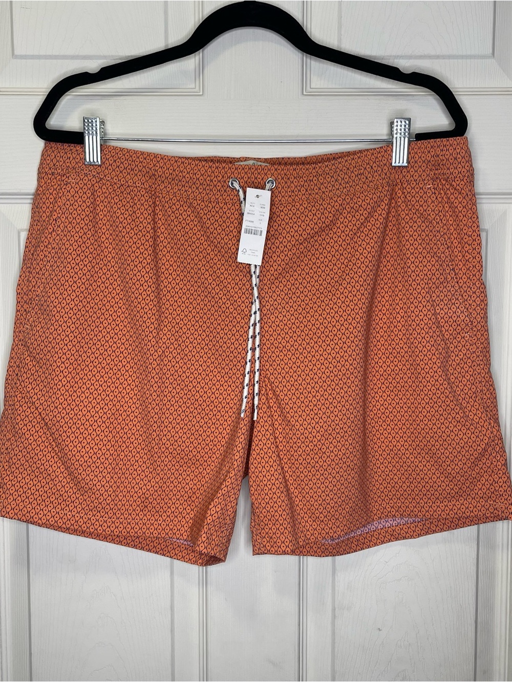J.Crew 6" stretch swim trunk in print with ECONYL® nylon Sz L